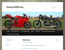 Tablet Screenshot of designed4racing.com